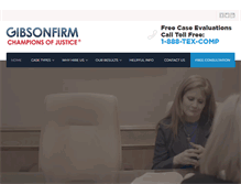 Tablet Screenshot of gibsonfirm.com